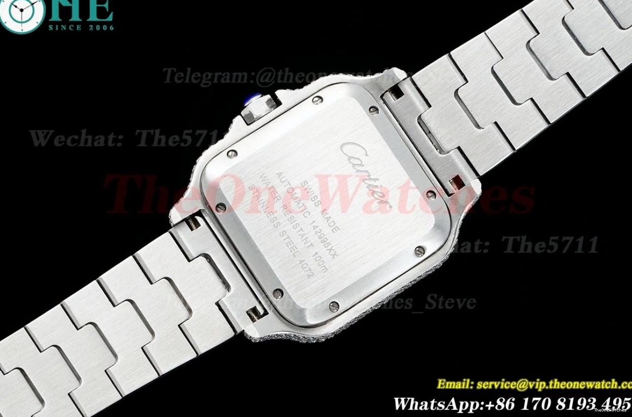 40mm Arab YG MY9015 SS Dia AMG XL Mens 100 Santos SS 0424